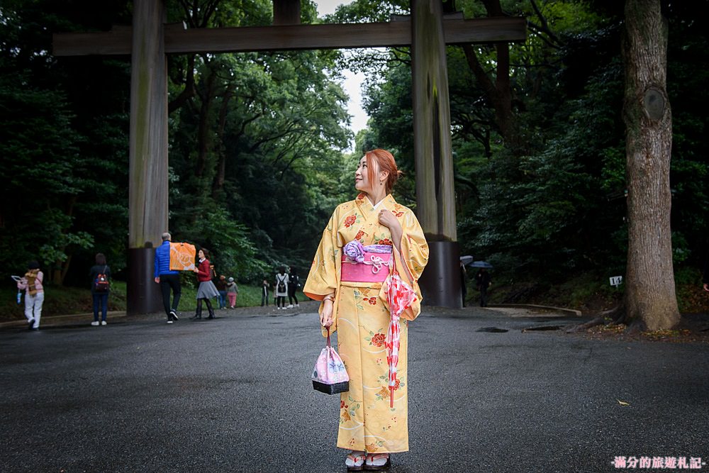 東京澀谷景點》明治神宮 原宿Moshi Moshi和服沙龍體驗 穿和服走遊日本神社