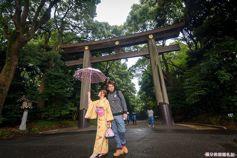 東京澀谷景點》明治神宮 原宿Moshi Moshi和服沙龍體驗 穿和服走遊日本神社