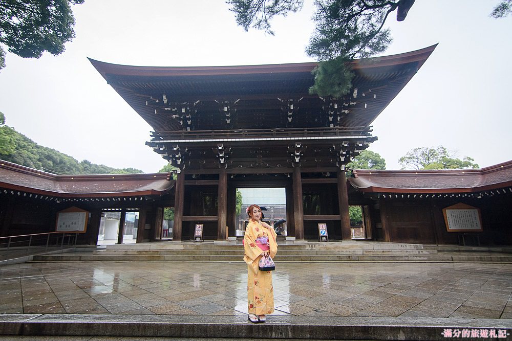 東京澀谷景點》明治神宮 原宿Moshi Moshi和服沙龍體驗 穿和服走遊日本神社