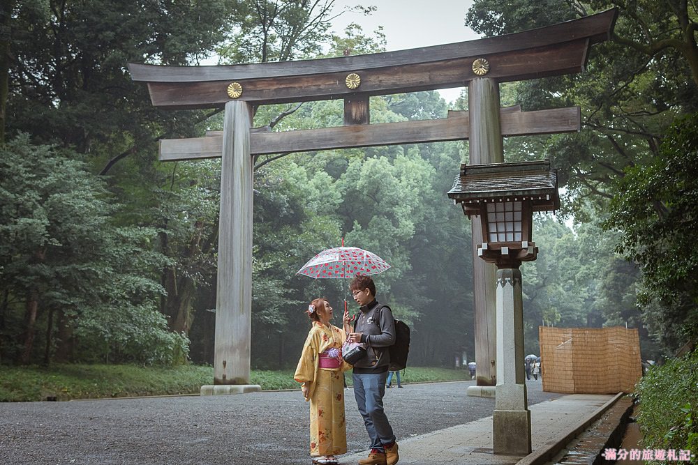 東京澀谷景點》明治神宮 原宿Moshi Moshi和服沙龍體驗 穿和服走遊日本神社