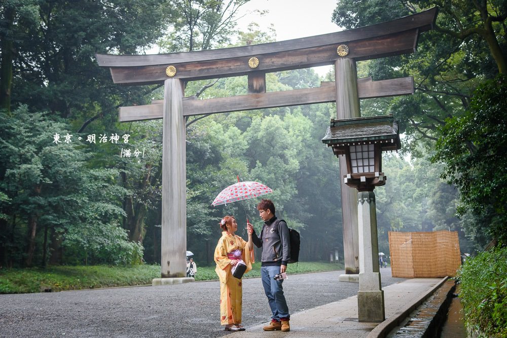 東京澀谷景點》明治神宮 原宿Moshi Moshi和服沙龍體驗 穿和服走遊日本神社