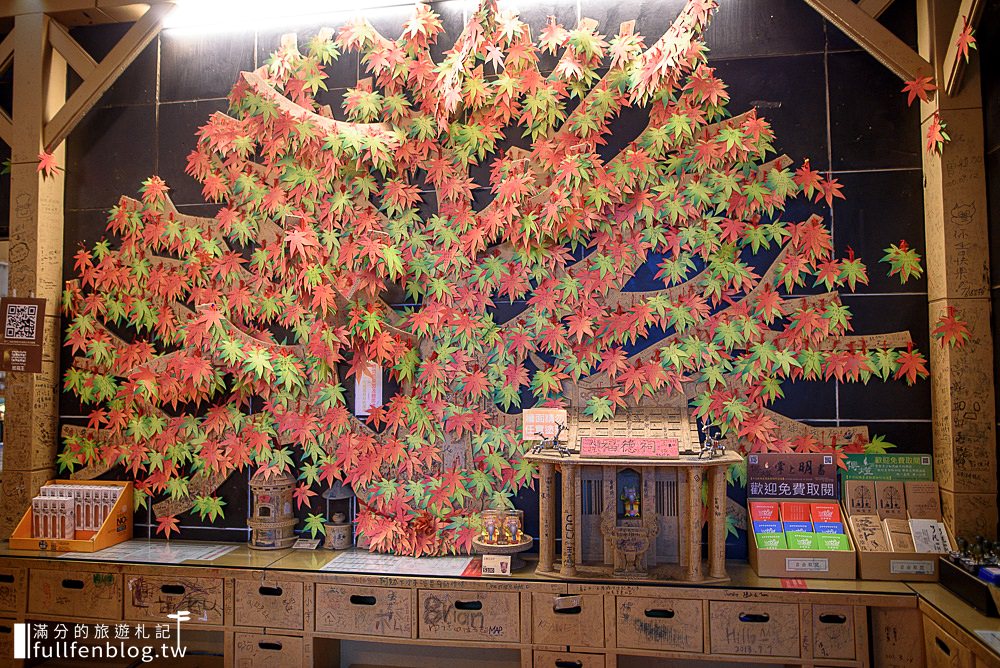 台中大坑景點》紙箱王創意園區|台中親子景點|紙界遊樂園~蘑菇屋.小火車.溜滑梯~愈夜愈美麗!