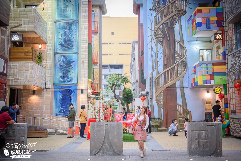 屏東景點|職人町|創意立體彩繪建築|文創市集.美食餐廳.下午茶|最生動的彩繪建築~異國小鎮探索趣!