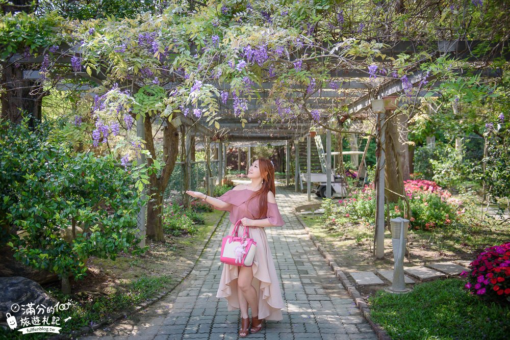 苗栗頭份景點|品園.美麗的好花園(免門票)七千坪療癒庭院.紫藤隧道.水上涼亭|私人豪宅庭院~順遊品嚐美味嫩仙草!