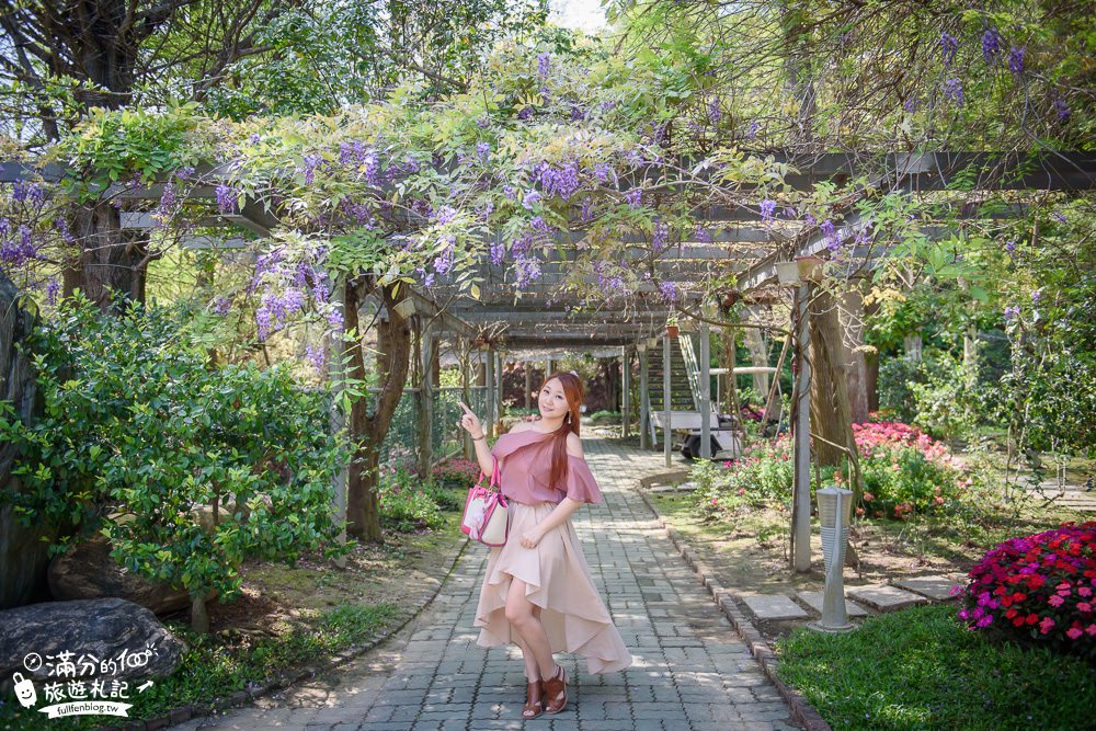 苗栗頭份景點|品園.美麗的好花園(免門票)七千坪療癒庭院.紫藤隧道.水上涼亭|私人豪宅庭院~順遊品嚐美味嫩仙草!