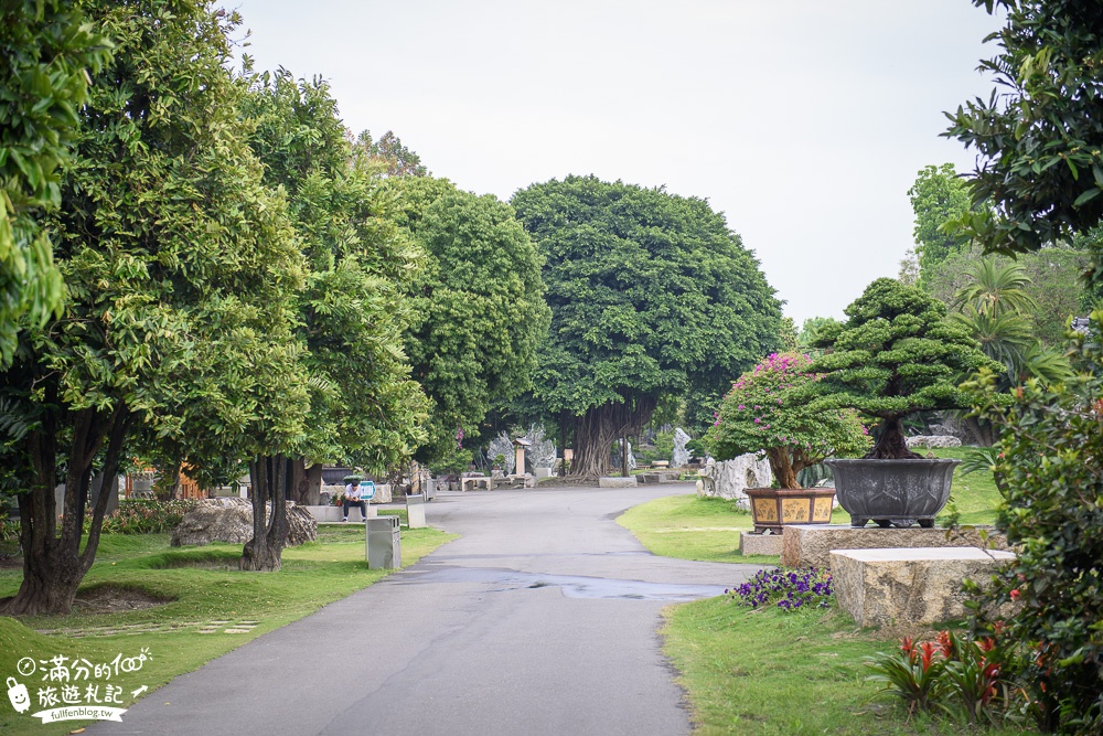 彰化溪州【萬景藝苑】全台最美宮殿級庭院,中式庭院.花藝盆景,還有最新親子兒童遊戲區!