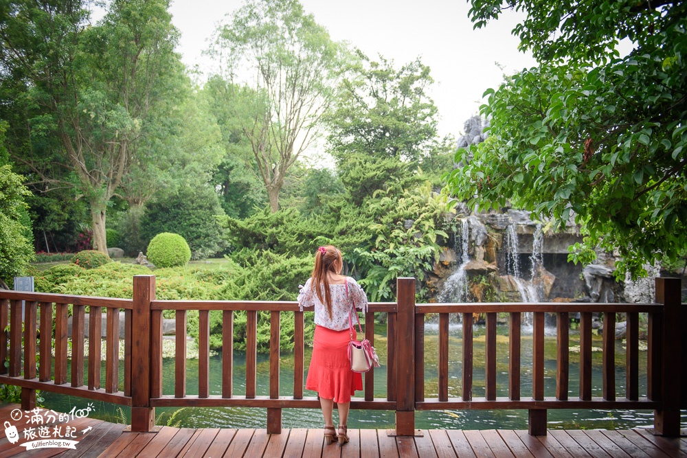 彰化溪州【萬景藝苑】全台最美宮殿級庭院,中式庭院.花藝盆景,還有最新親子兒童遊戲區!