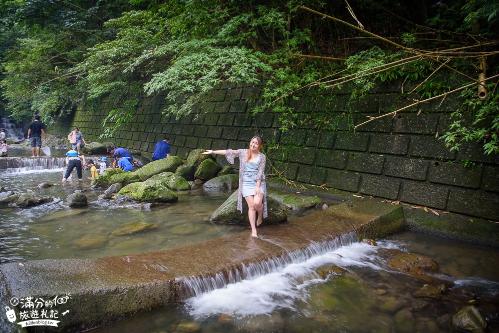 新竹橫山【豐鄉瀑布】新竹親子玩水景點.野溪戲水森林小仙境~夢幻階梯瀑布這裡拍!