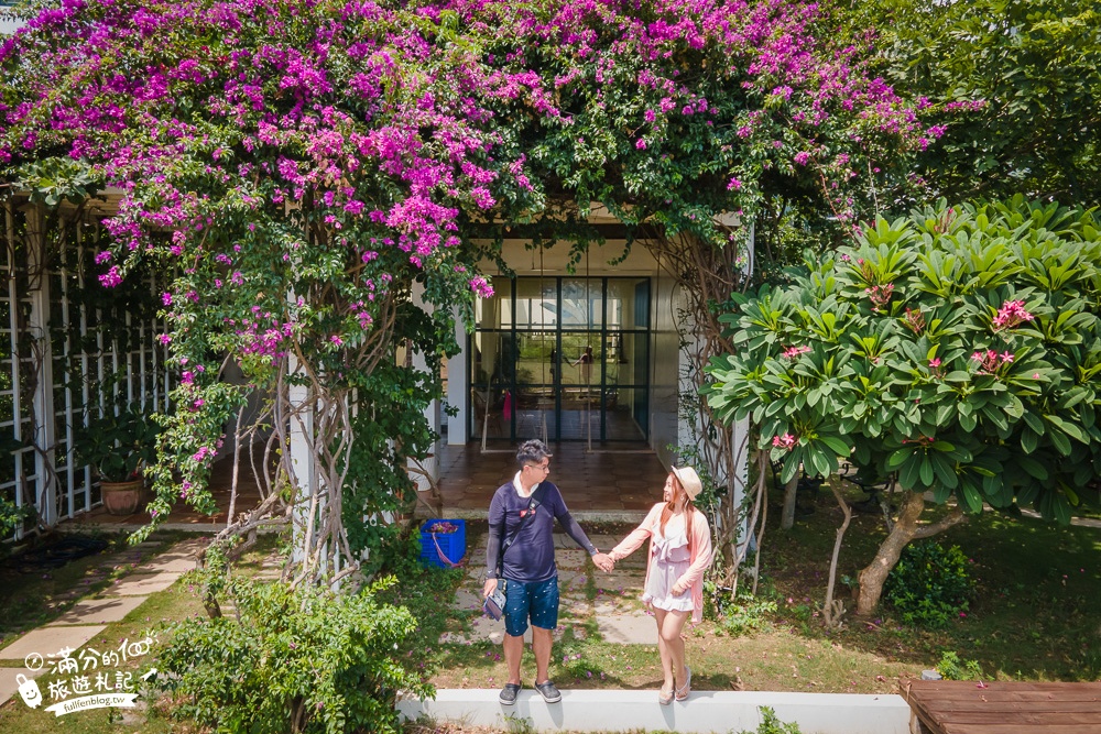 澎湖景點【半日閑下午茶】澎湖景觀餐廳.情侶約會下午茶.婚紗秘境.七彩鑽石教堂.馬卡龍色系拱門~隱身叢林裡的夢幻城堡!