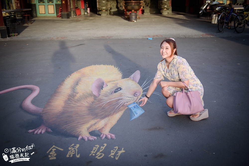 雲林四湖景點|喔熊藝術村.萡子寮好神氣3D彩繪(免門票)超逼真~跟著喔熊走進神話故事裡!