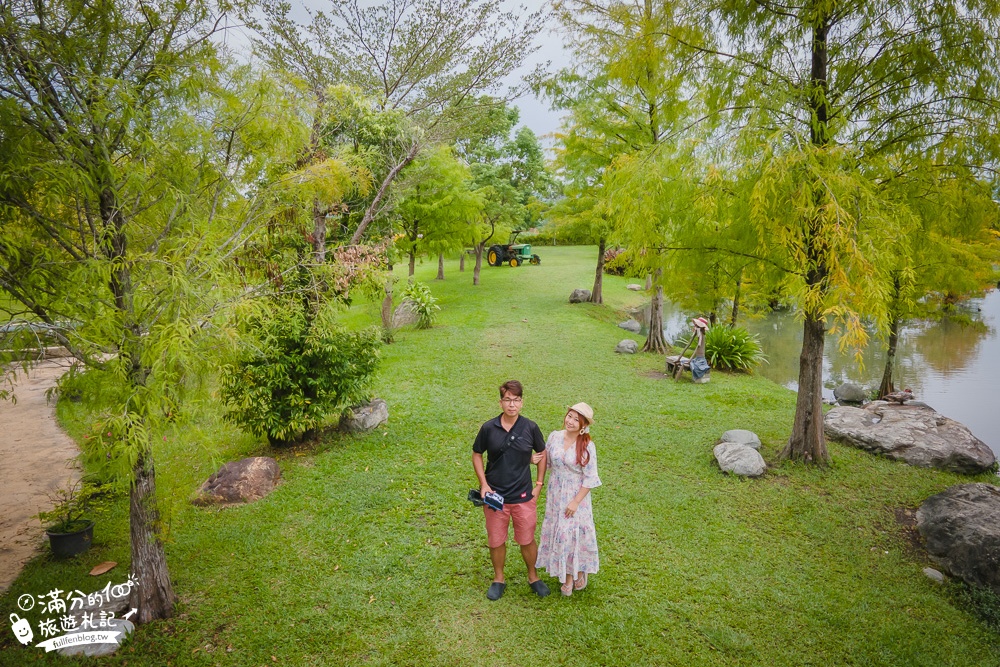 花蓮吉安景點|松湖驛站(免門票)情侶約會.下午茶.合菜料理|落羽松森林秘境~夢幻世外桃源!