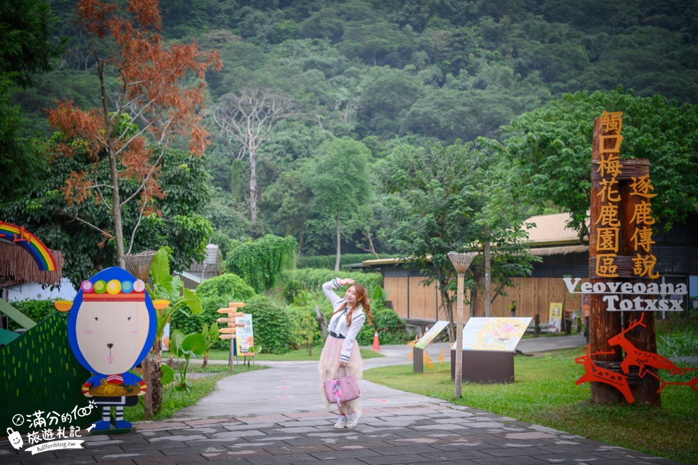 嘉義阿里山景點|觸口遊客中心(免門票)逐鹿傳說梅花鹿園|森林火車.茅草涼亭.梅花鹿~阿里山休閒中繼站!