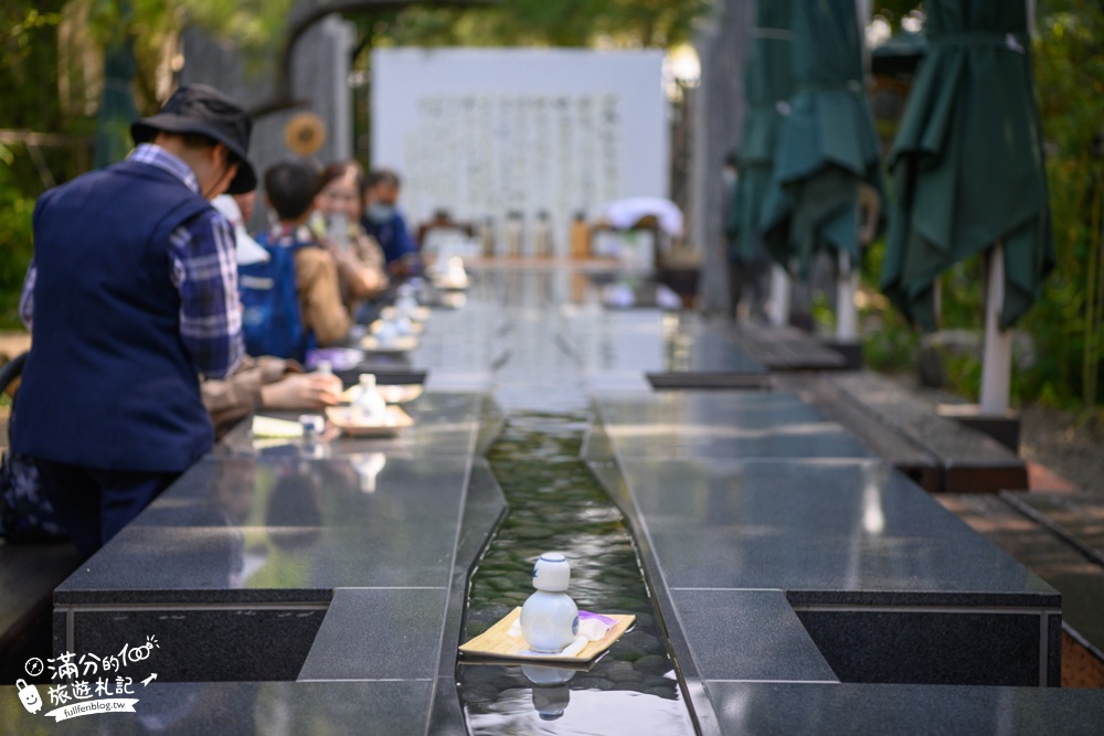 台南善化景點|沈園.南亭曲水流觴.深緣及水文化園區|茶點漂漂河, 流杯喫茶體驗~文人雅士的聚會秘境!