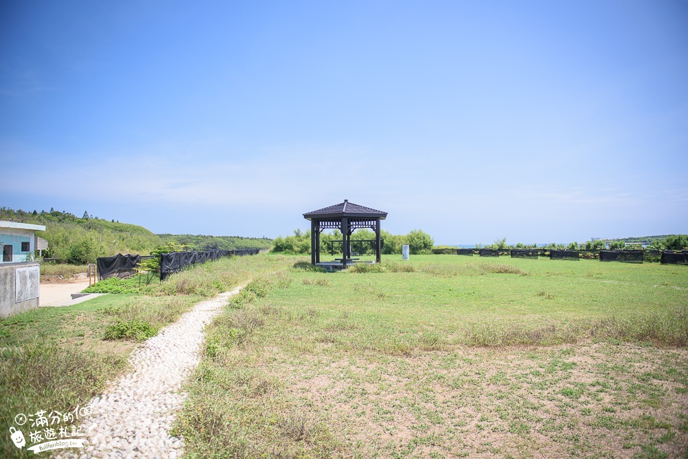 澎湖景點|東石環保公園(免門票) 勇闖咾咕石迷宮.望海景.看飛機~澎湖垃圾掩埋場變身網美打卡點!