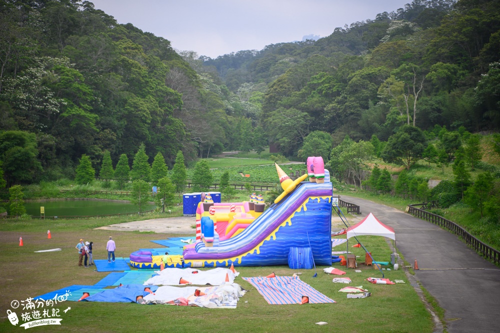 【2024西湖渡假村】最新門票資訊.苗栗童話主題園區.賞桐花.看螢火蟲.搭小火車,渡假趣~一秒飛往小希臘城堡!