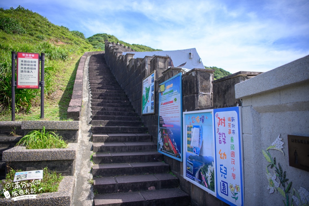 東北角景點【聽濤cafe】迷彩風咖啡館.望山景.吹海風.走彩虹階梯,山海交界的約會秘境!