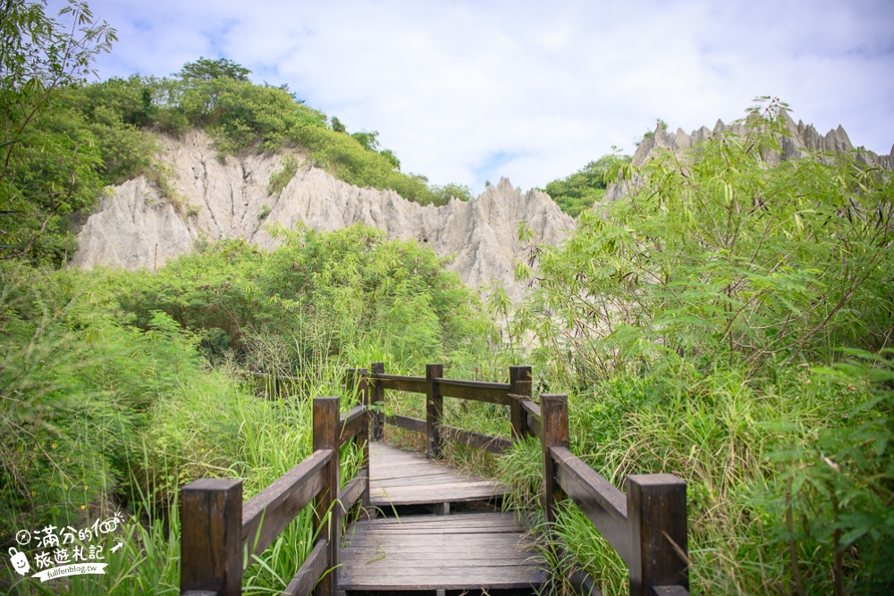 高雄景點|漯底山自然公園(免門票)走吊橋.望海岸線.探索惡地地形~古錐大頭兵出沒!