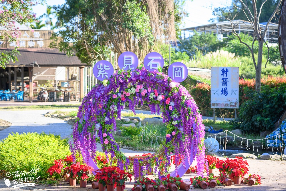 台中景點|石岡情人木橋(免門票)紫藤花瀑布.愛心拱門.水滴寶寶熱氣球~夢幻系希望之泉!