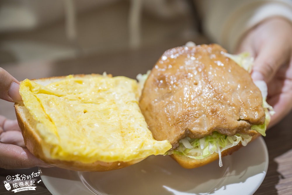 雲林美食|滿福軒特級早午餐(斗六店)金牌主廚手工粉漿蛋餅，真材實料~浮誇系饅頭堡玩拍新食尚!