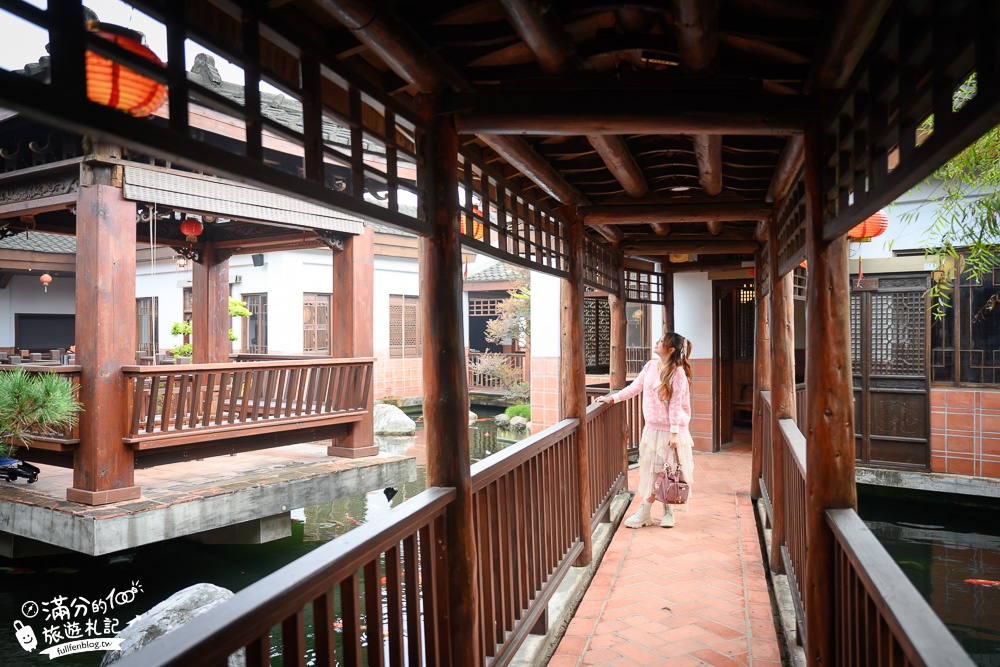 嘉義景點|東園軒園林餐廳|中式庭院.多人合菜.港點下午茶|秒穿越古代客棧，台版小蘇杭~漫遊江南名園!