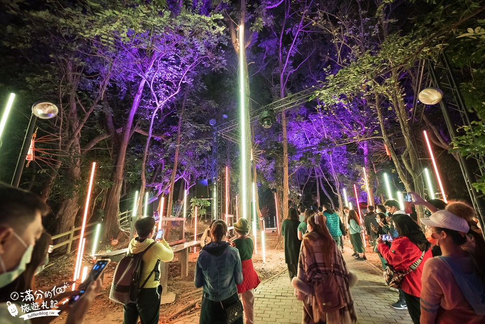 台南空山祭一日遊|虎形山公園|夢幻世界樹之泉.發芽種子.七彩光影秀.挑戰超光流體吊橋!