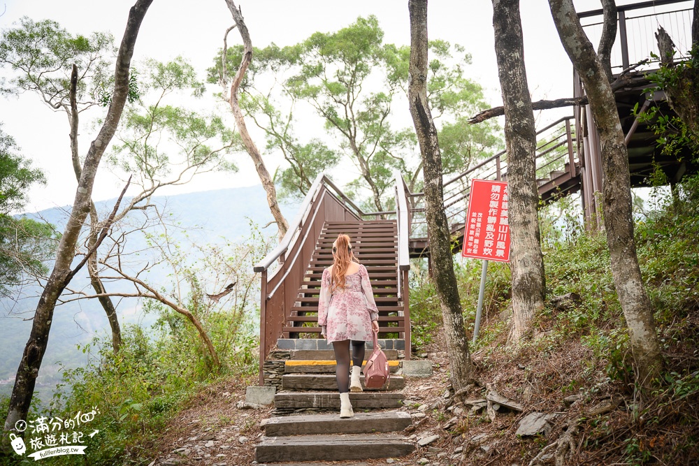 高雄茂林風景區|龍頭山小長城步道.多納高吊橋(免門票)山巒峽谷.台版萬里長城~居高臨下超震撼！