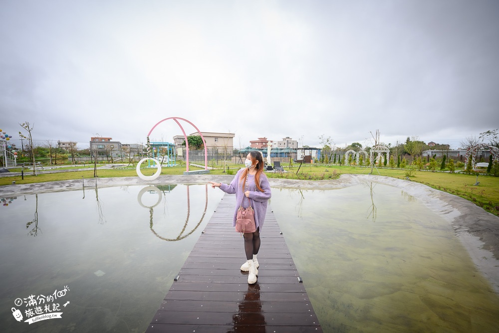 宜蘭景點|天使星夢渡假村|隱藏版樂園農莊，水豚君.小鹿斑比.草泥馬一次滿足，天鵝湖.合掌屋.氣球階梯浪漫超好拍!