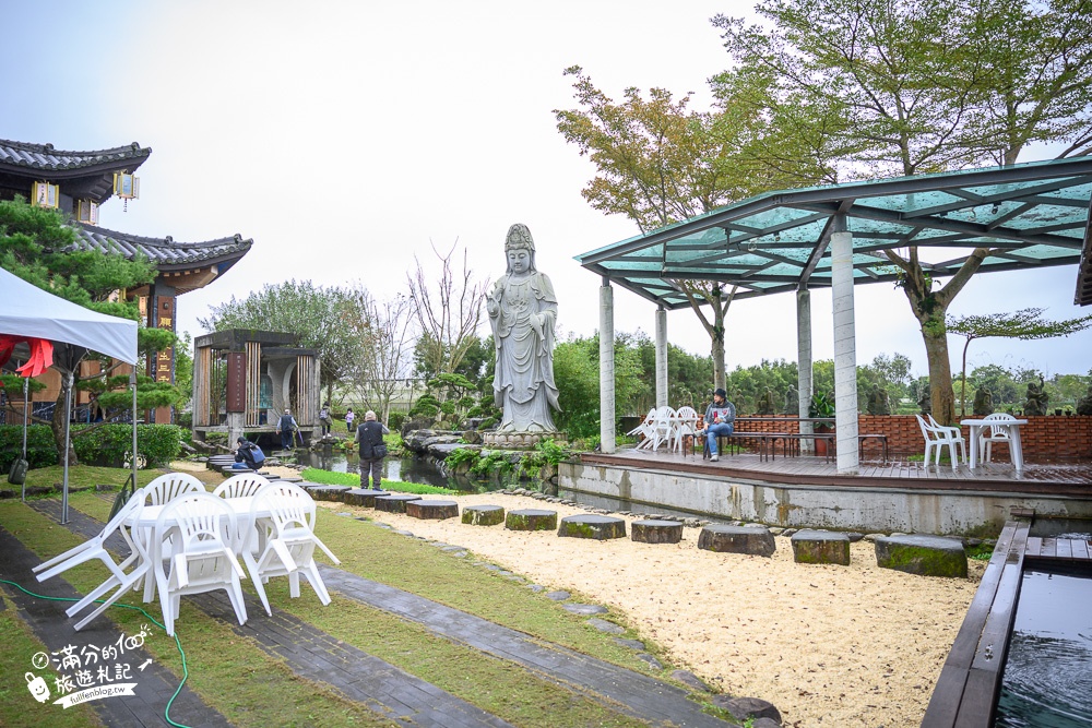 【宜蘭北后寺】免門票襌風水上步道.五尺高泥塑大佛超壯觀,一秒到日本漫步靜謐日式庭院!