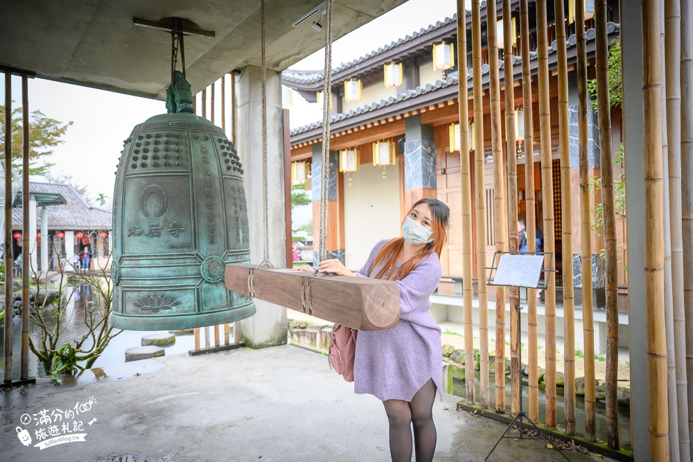 【宜蘭北后寺】免門票襌風水上步道.五尺高泥塑大佛超壯觀,一秒到日本漫步靜謐日式庭院!