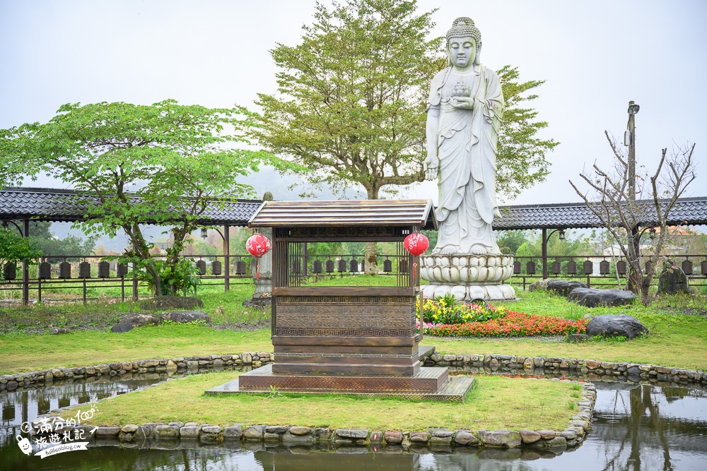 【宜蘭北后寺】免門票襌風水上步道.五尺高泥塑大佛超壯觀,一秒到日本漫步靜謐日式庭院!