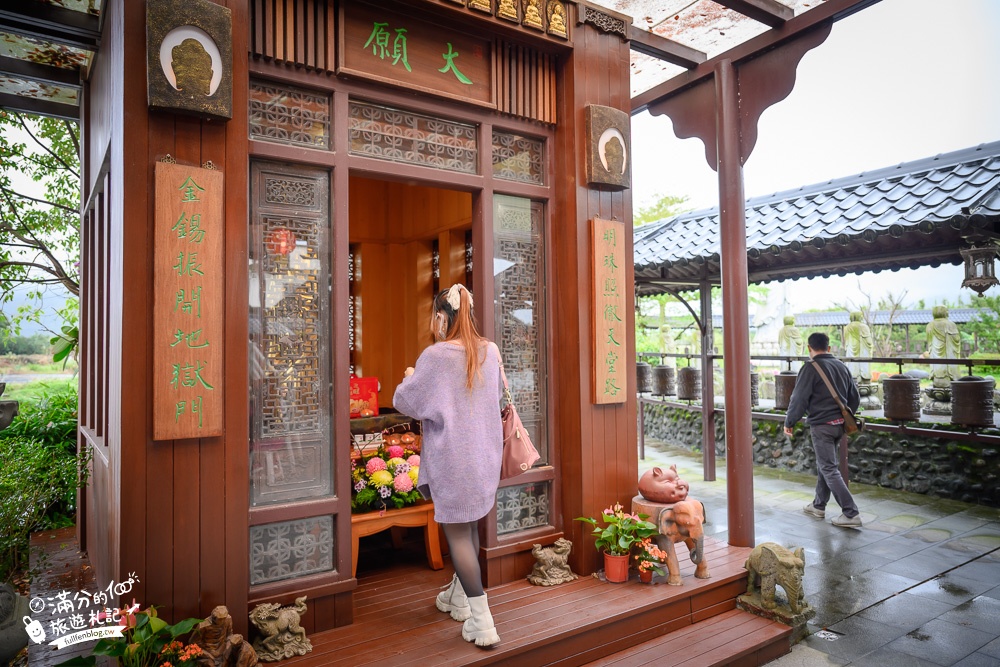 【宜蘭北后寺】免門票襌風水上步道.五尺高泥塑大佛超壯觀,一秒到日本漫步靜謐日式庭院!