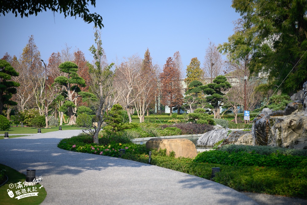 彰化【成美文化園】台版兼六園美拍攻略帶你玩,懷舊古厝也是落羽松秘境!