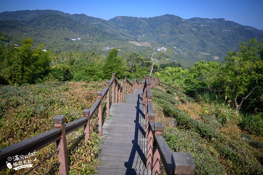 嘉義景點|太興岩步道(免門票)望群山.看茶田.綿延木棧道~超輕鬆，來回不用10分鐘!