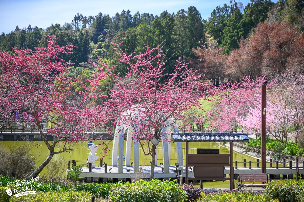 南投景點【清境小瑞士花園】2023門票資訊.拍OPEN醬,看水舞秀,順遊清境愛情故事館周邊景點攻略~南投最美彩虹傘小鎮!