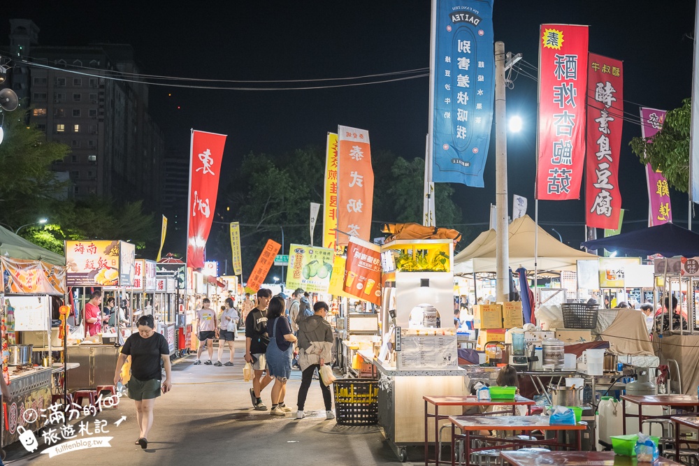 台南【大益觀光夜市】每週四五六日營業.10間大益夜市美食推薦,南紡購物中心旁夜市.有旋轉木馬,坐位休息區,推推車都方便!