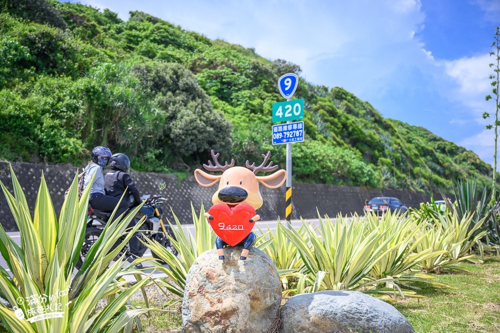 台東景點》大武濱海公園(免門票)9420幸福公路,情侶約會愛情避風港~180度超廣角海景秘境!