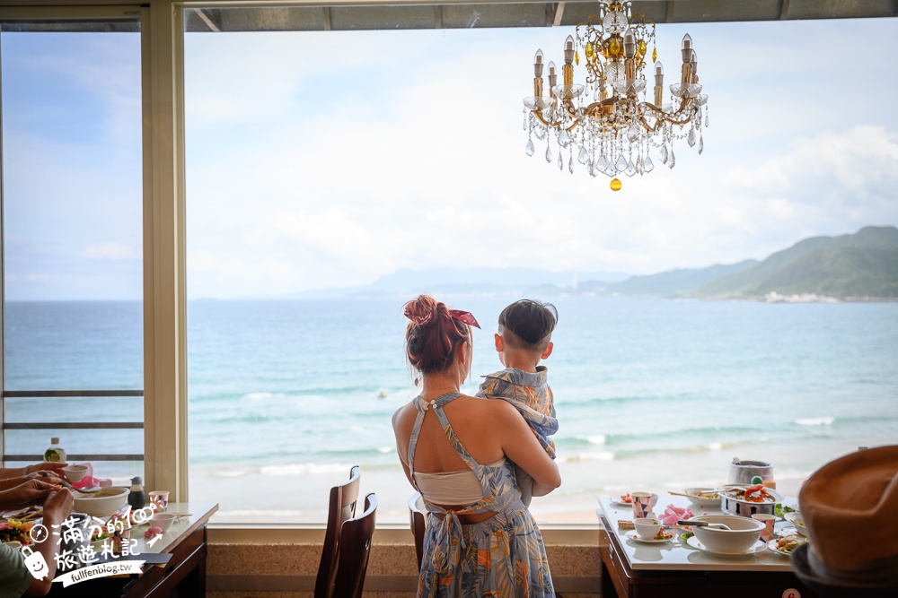 龜吼漁港美食【珍如意海鮮大哥店】大口吃海鮮還能看海景,將蔚藍海洋和基隆嶼盡收眼底!