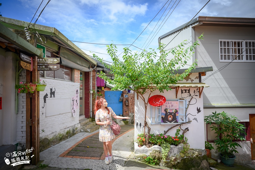 苗栗景點|南庄老街情人巷(免門票)私房小秘境,立體彩繪.漂浮階梯~漫步繽紛花巷好愜意!