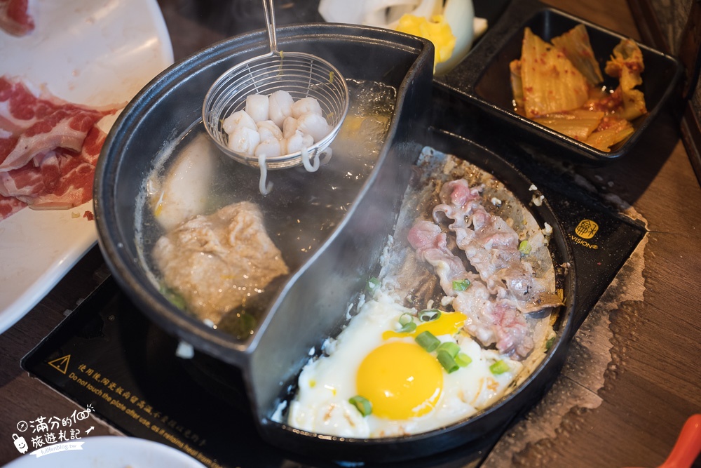 台中美食|瘋鍋日式涮涮鍋大甲店|平價火烤兩吃鍋,超浮誇龍蝦海珠寶盒~開箱品嚐,大顆鑽戒帶回家!