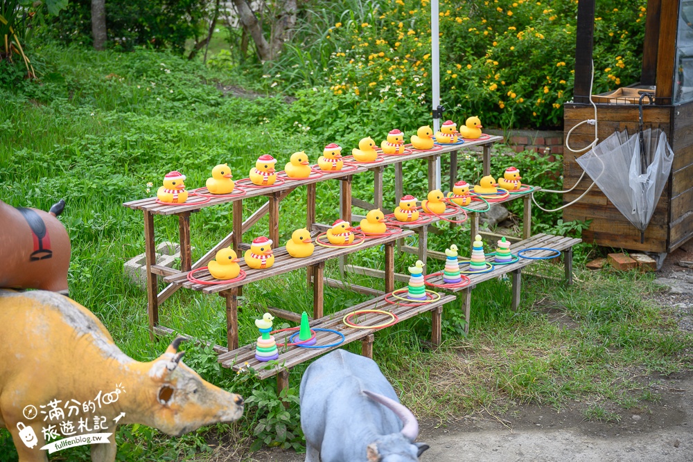 宜蘭景點【牛頭司親子體驗農場】餵牛吃草.幫牛梳毛.洗澡好好玩,還能吃牛汶水牧草冰, 純樸萌牛小村落!