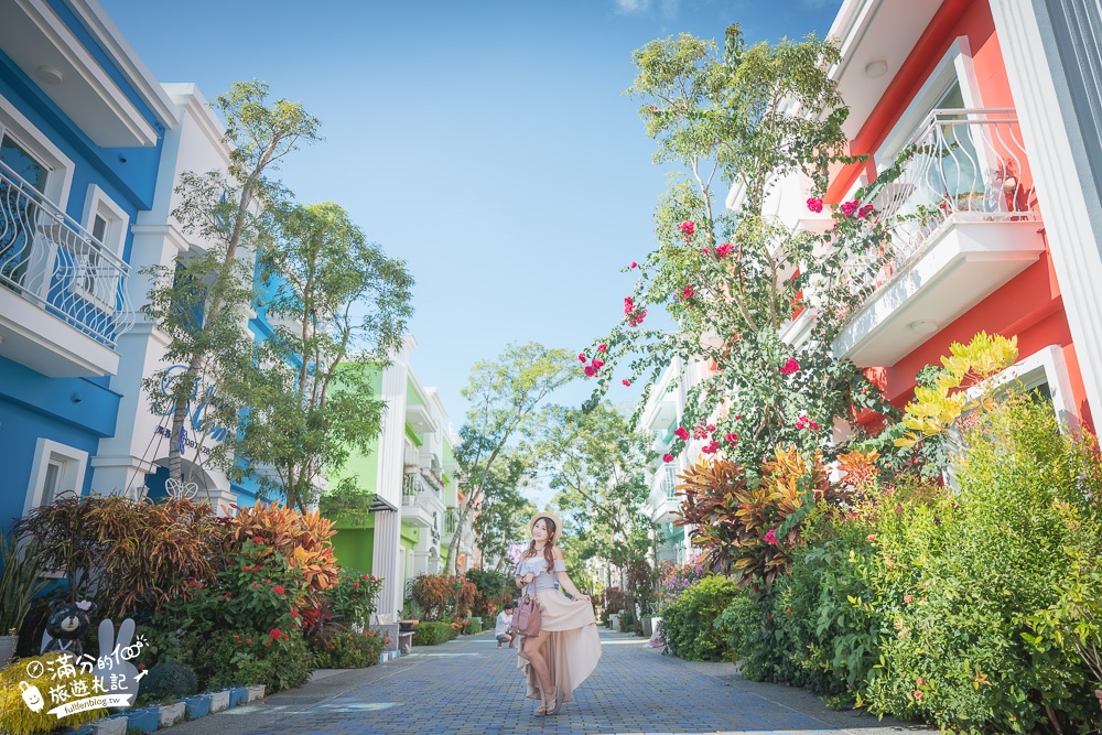 墾丁夢幻島|義大利彩色屋免費拍~馬卡龍色系莊園超夢幻,還能住宿喝下午茶!