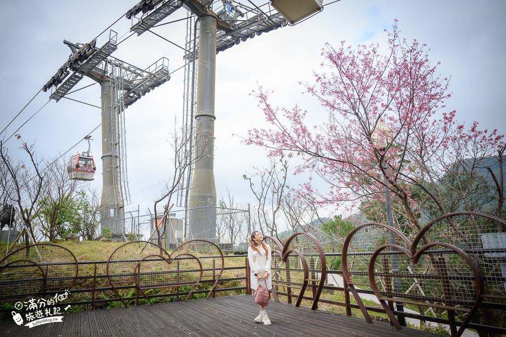 台北景點|指南宮(免門票)宗教百景.祈福拜拜.賞櫻花.拜月老.筊杯廣場望101!