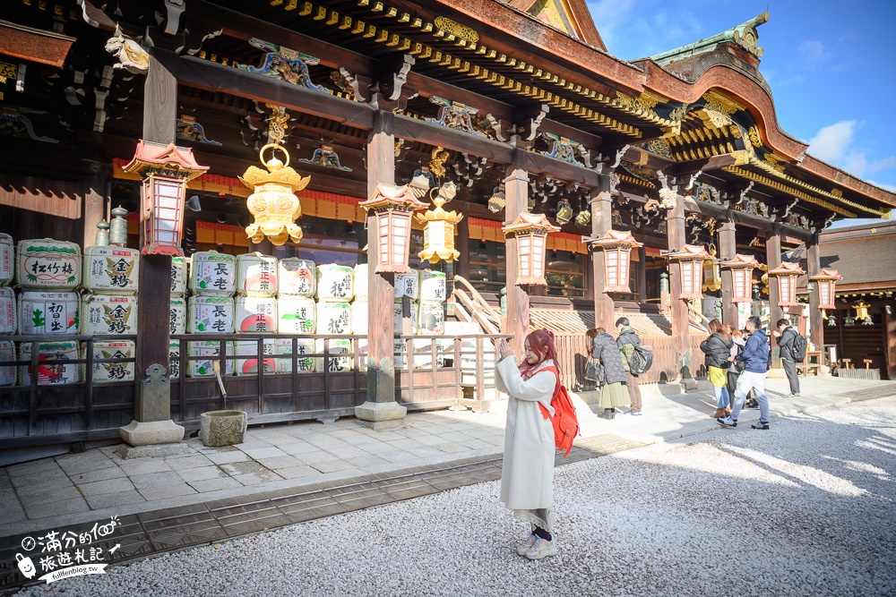 京都景點|北野天滿宮楓葉季.參拜學問之神~絕美紅楓步道,水上紅橋猶如小仙境!