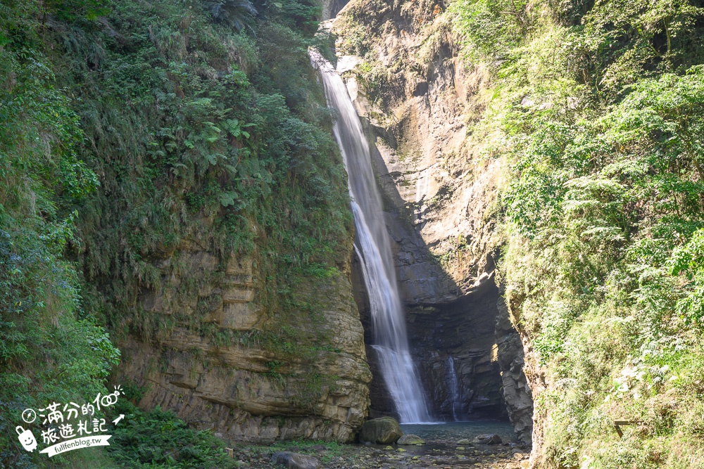 南投景點【瑞龍瀑布園區】走吊橋.望峽谷.賞瀑布.滿滿芬多精,輕鬆步行15分即達瀑布點!