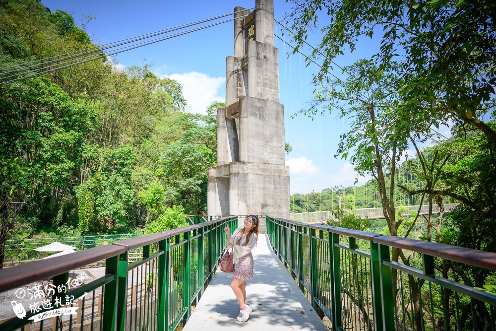 南投景點【瑞龍瀑布園區】走吊橋.望峽谷.賞瀑布.滿滿芬多精,輕鬆步行15分即達瀑布點!