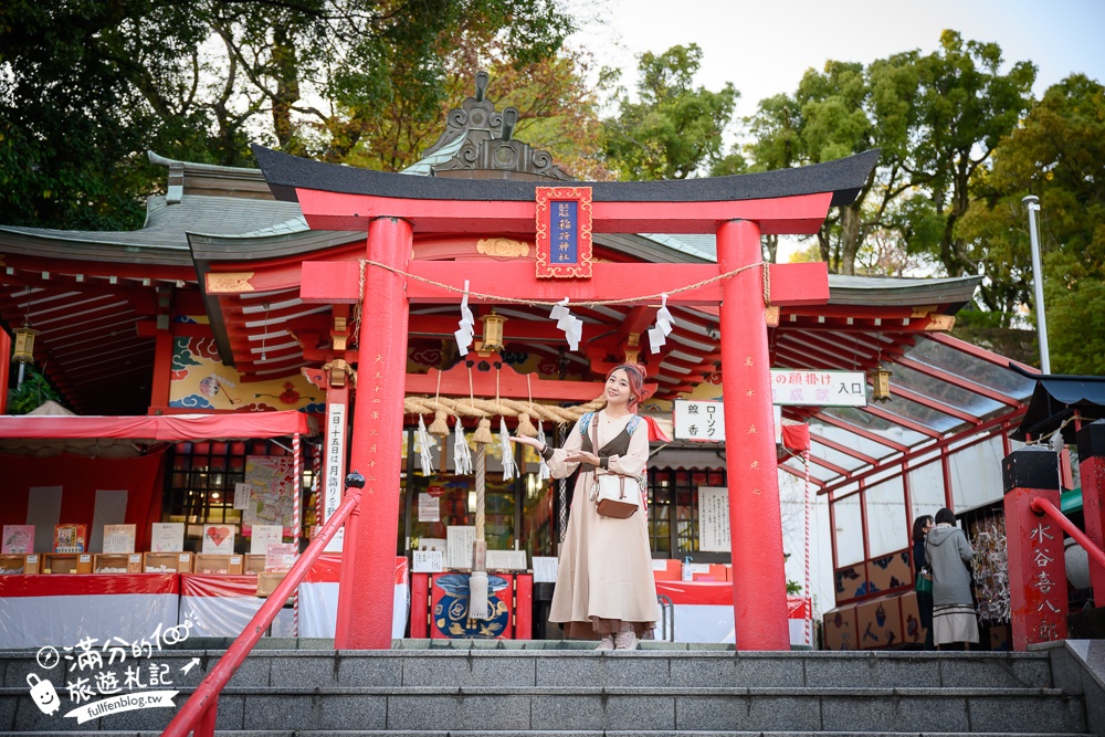 熊本景點【熊本城稻荷神社】熊本城順遊景點.求姻緣保平安,漫遊熊本城神靈守護!