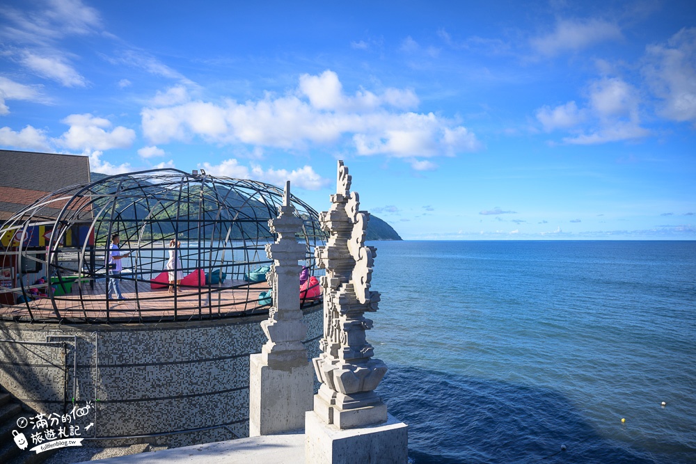 花蓮景點【海明漾泰式料理景觀餐廳】超廣角海景秘境.愛心鳥巢.南洋高腳屋~浪漫滿分,秒飛峇里島婚禮現場!