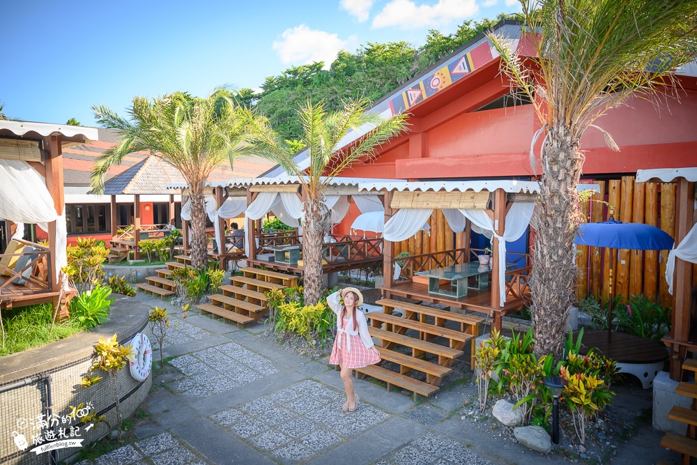 花蓮景點【海明漾泰式料理景觀餐廳】超廣角海景秘境.愛心鳥巢.南洋高腳屋~浪漫滿分,秒飛峇里島婚禮現場!