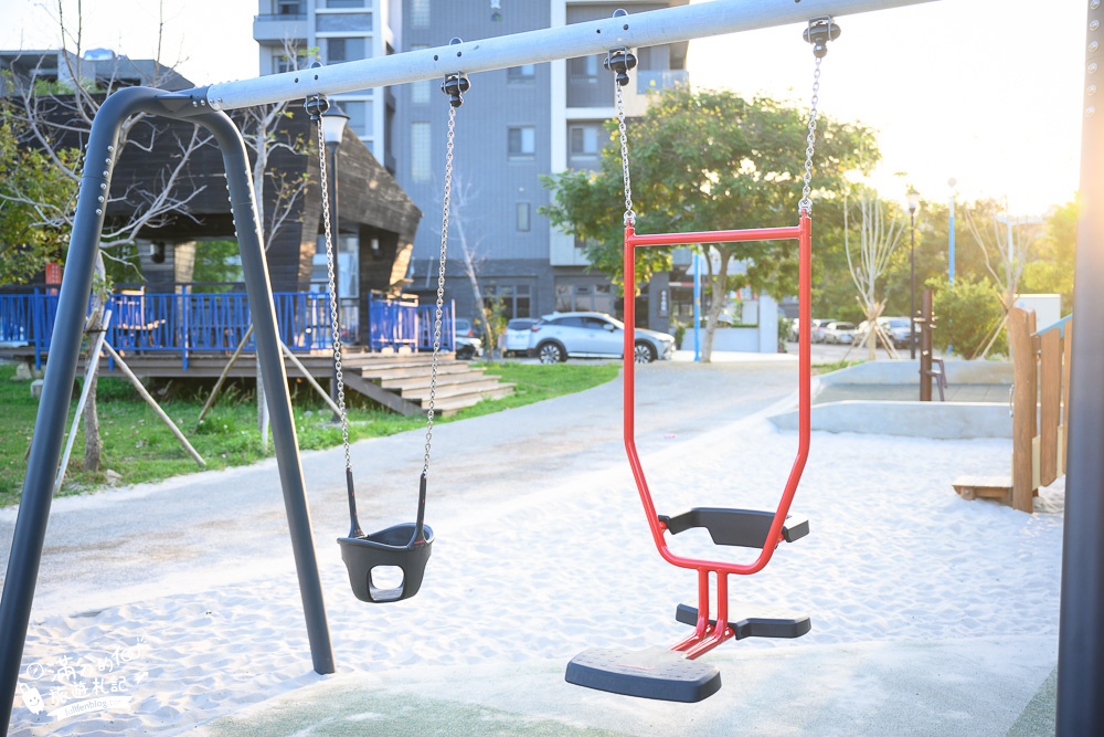 新竹景點|芎林公一方口獅公園(免門票)超可愛客家方口獅主題遊戲場,獅嘴溜滑梯, 獅尾爬欄杆~趣味十足!