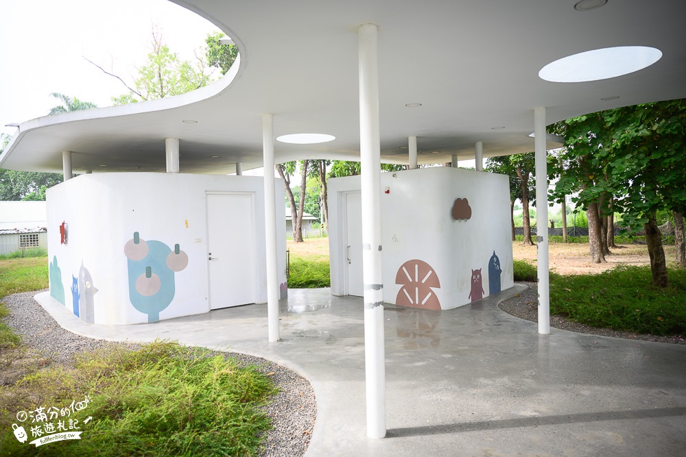 嘉義景點|打貓親子廣場早安公園(免門票)貓咪主題遊戲場.盪鞦韆.溜滑梯.攀岩.貓咪沙坑隨你玩!